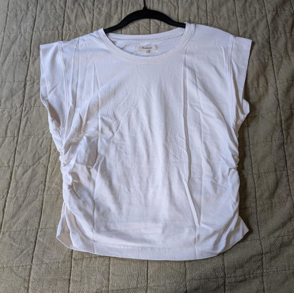 Madewell Side Cinch Muscle Tee Cream M
